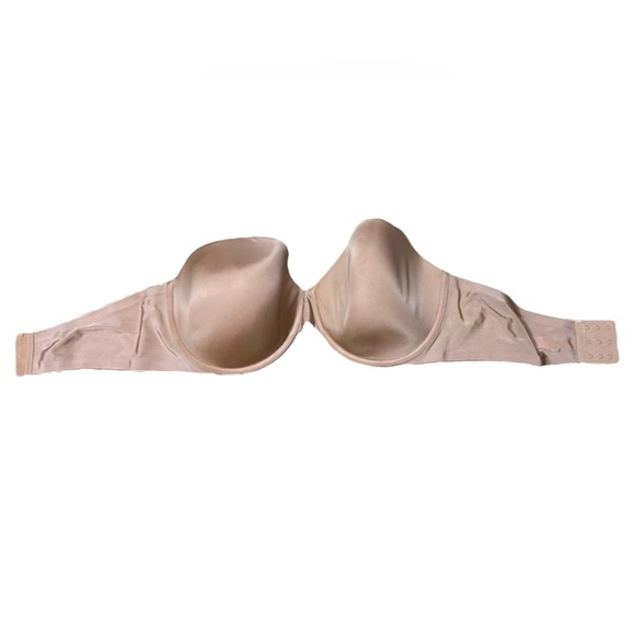 38DD Victoria's Secret Womens Beige Lined Underwire Strapless Bra Back Closure - Picture 10 of 15